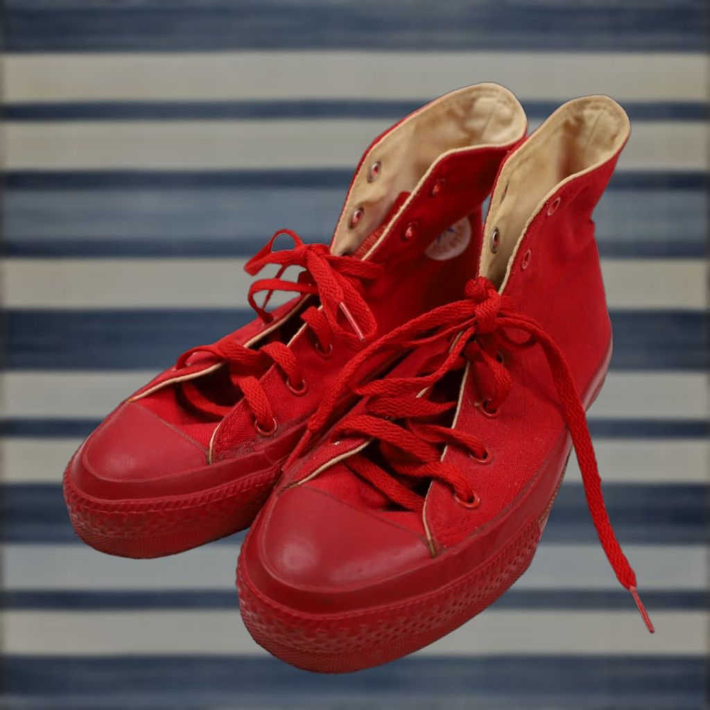 Converse VINTAGE Converse Chuck Traylor USA Made Sneakers Red Sneaker Men USA 4 Womens 6 Red Size US 5 / EU 37 - 1 Thumbnail