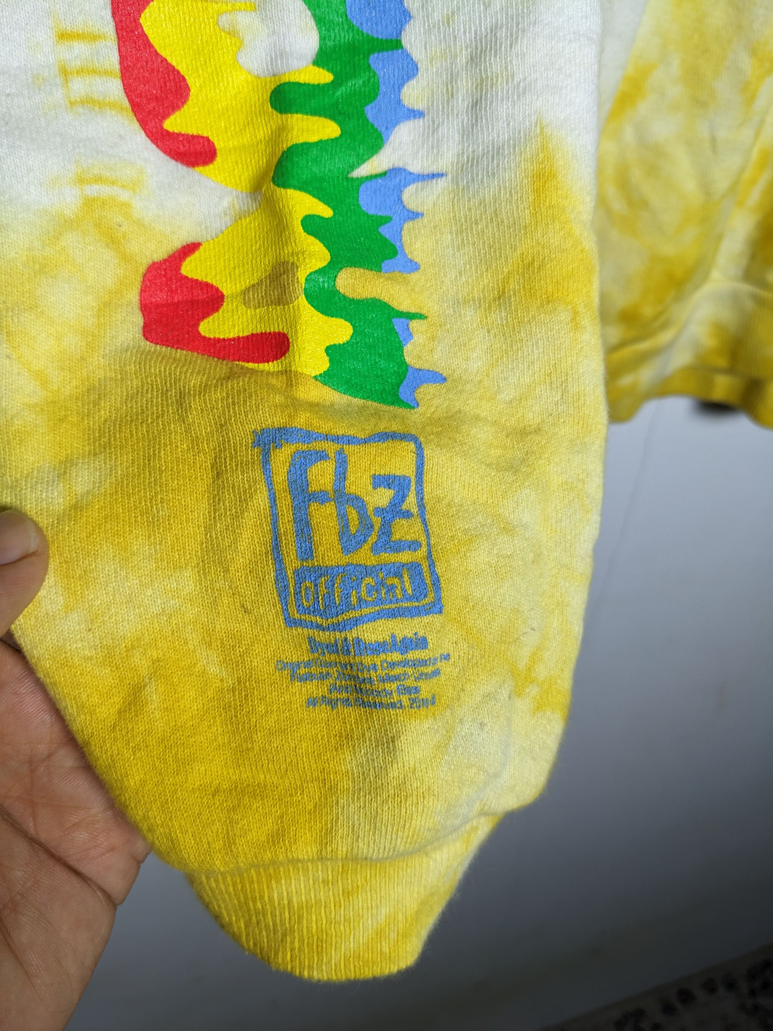 Flatbush Zombies Flatbush Zombies Yellow Tie dye Pullover Sweatshirt Size US M / EU 48-50 / 2 - 5 Thumbnail