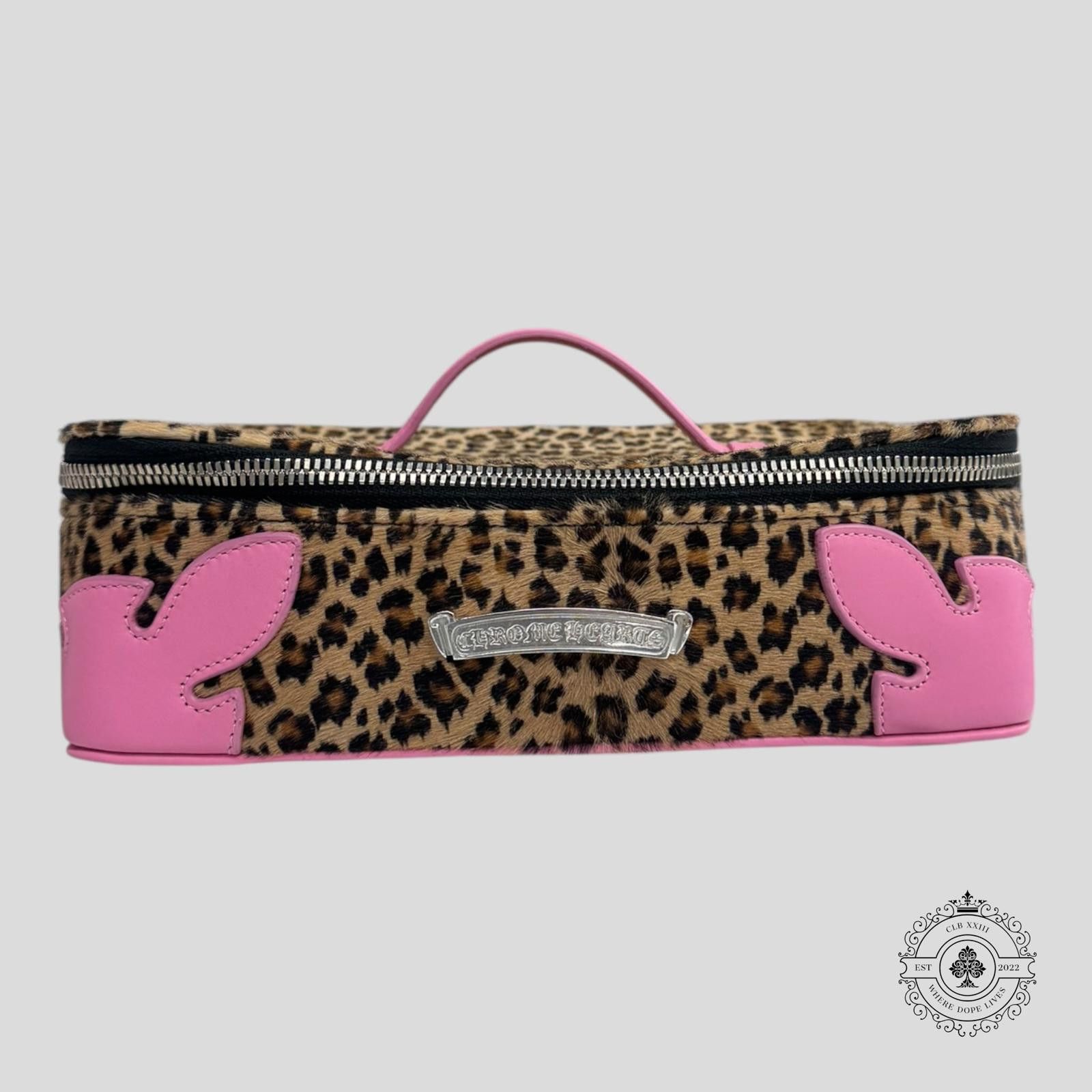 Chrome Hearts Jewelry Case in Leopard / Pink