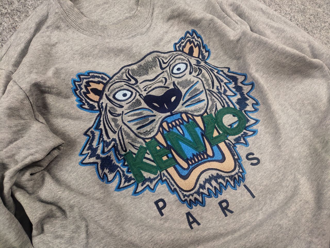 Kenzo Kenzo Paris Japan Embroidered Logo Tiger Crewchek Sweatshirt Size US S / EU 44-46 / 1 - 6 Thumbnail