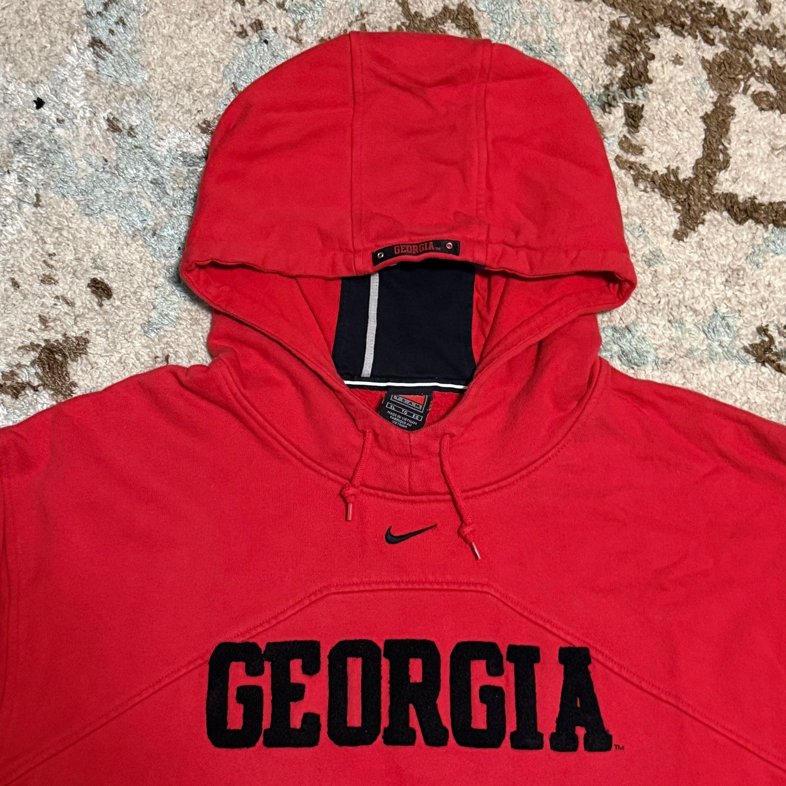 NCAA × Nike Team Nike UGA Georgia Bulldogs Hoodie XL Center Swoosh Size US XL / EU 56 / 4 - 2 Thumbnail