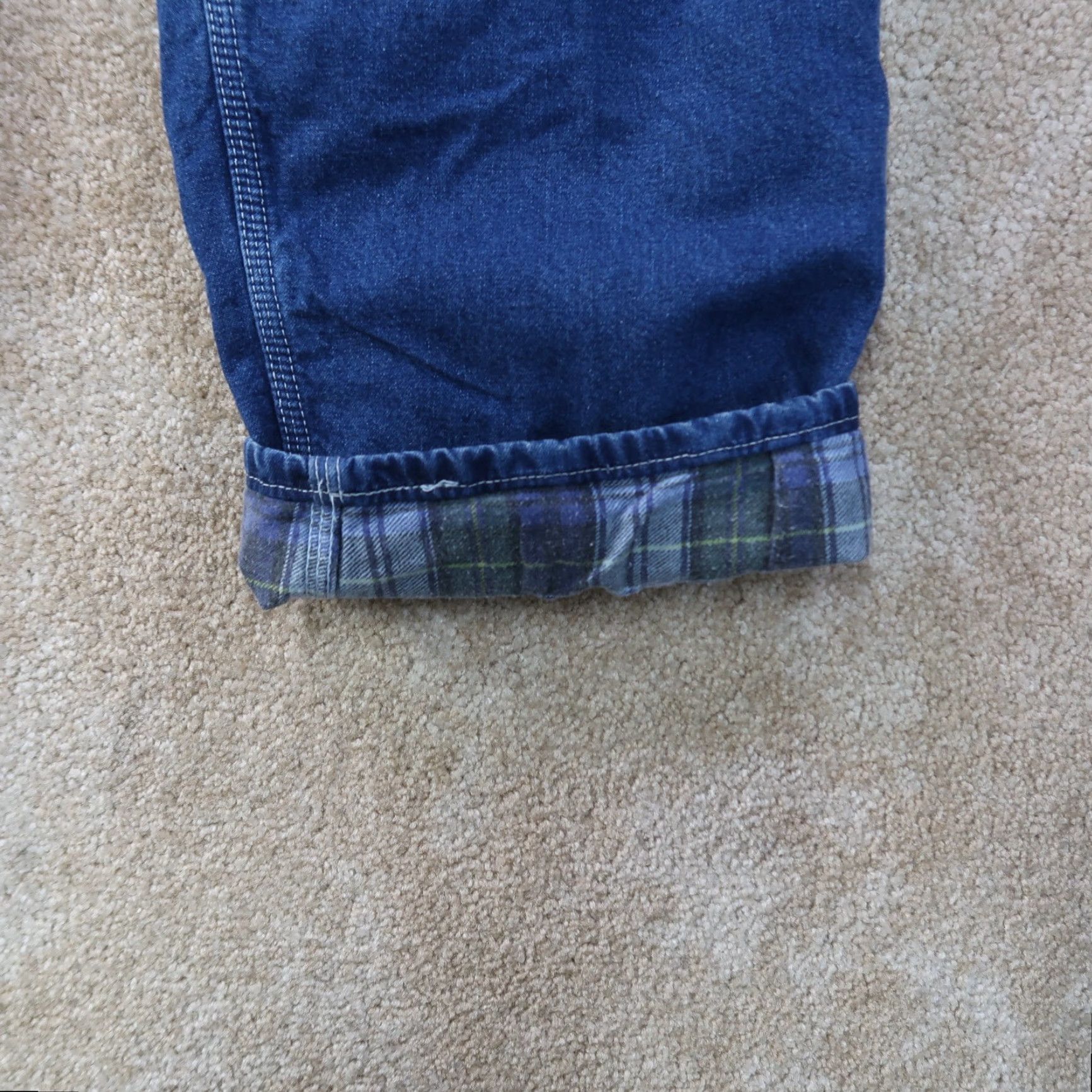 Carhartt VINTAGE Carhartt Jeans Flannel Lined 42x30 Blue Denim Men Carpentry Workwear 5-Pocket Pattern Solid Mid Rise Relaxed Denim Jeans Men US Size US 42 / EU 58 - 2 Thumbnail