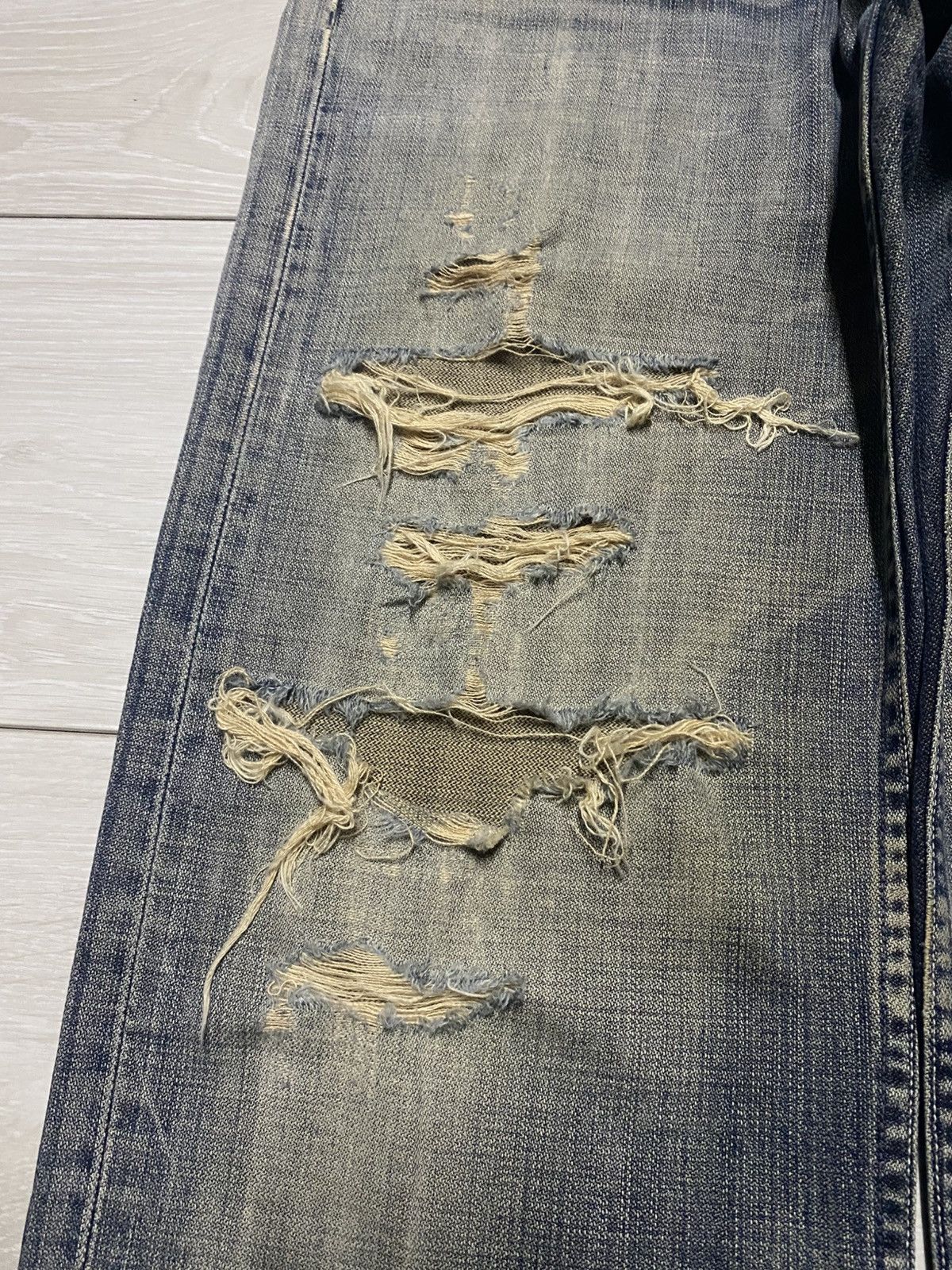Levi's Vintage Levis 503 Top Button J41 Mud Wash Streetwear Jeans Size US 28 / EU 44 - 7 Thumbnail