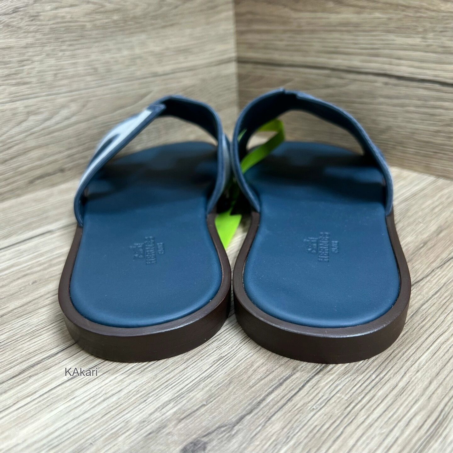 Hermes Hermes Blue Gray H Sandals Size US 7 / EU 40 - 3 Thumbnail