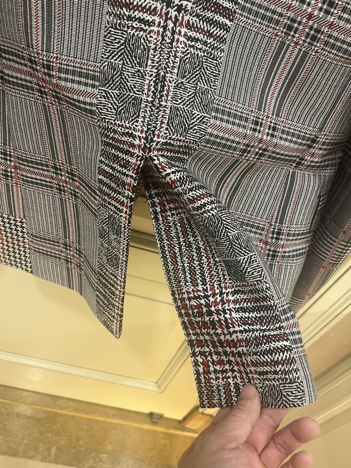 Alexander McQueen Prince of Wales patchwork blazer size46 Size 46R - 20 Thumbnail