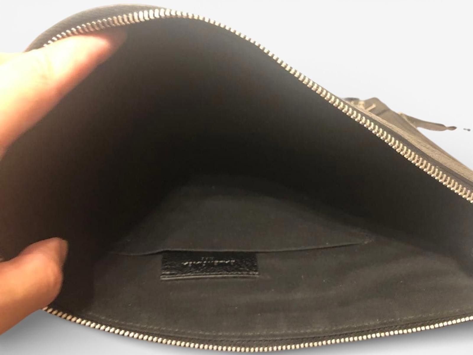 Balenciaga Balenciaga - Black Leather Clutch Bag Size ONE SIZE - 4 Thumbnail