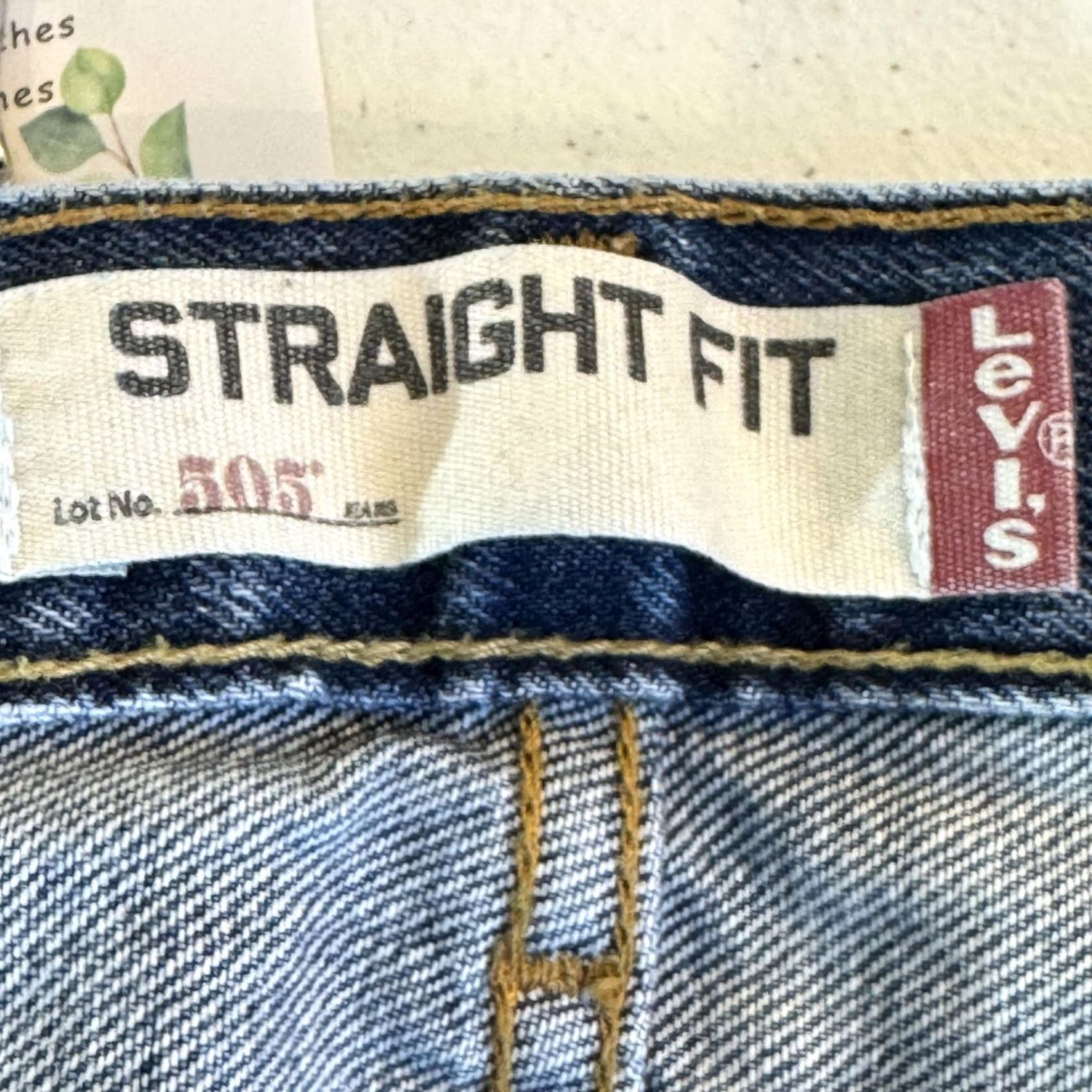 Levi's Levi's 505 Jeans Mens 34x30 Blue Denim Straight Medium Wash Classic Pants Regular Rise 505 Straight Fit Jeans Mens Size US 34 / EU 50 - 6 Thumbnail