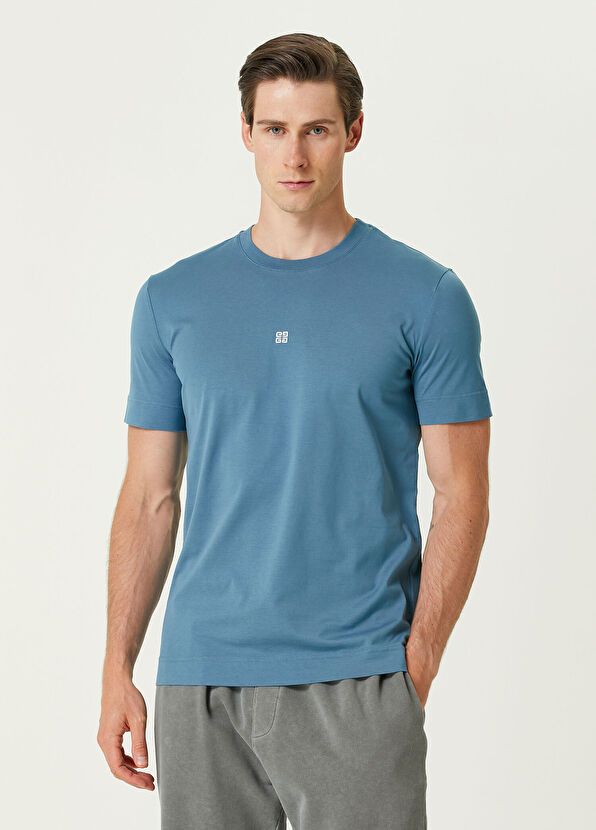 Givenchy o1srvl11e0326 Slim Fit T-Shirt in Blue Size US L / EU 52-54 / 3 - 1 Thumbnail