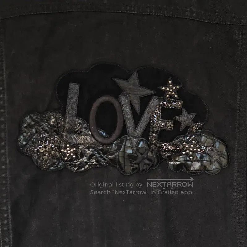 Yves Saint Laurent YSL Black Cotton Embroidered Long Coat . Size M / US 6-8 / IT 42-44 - 2 Thumbnail