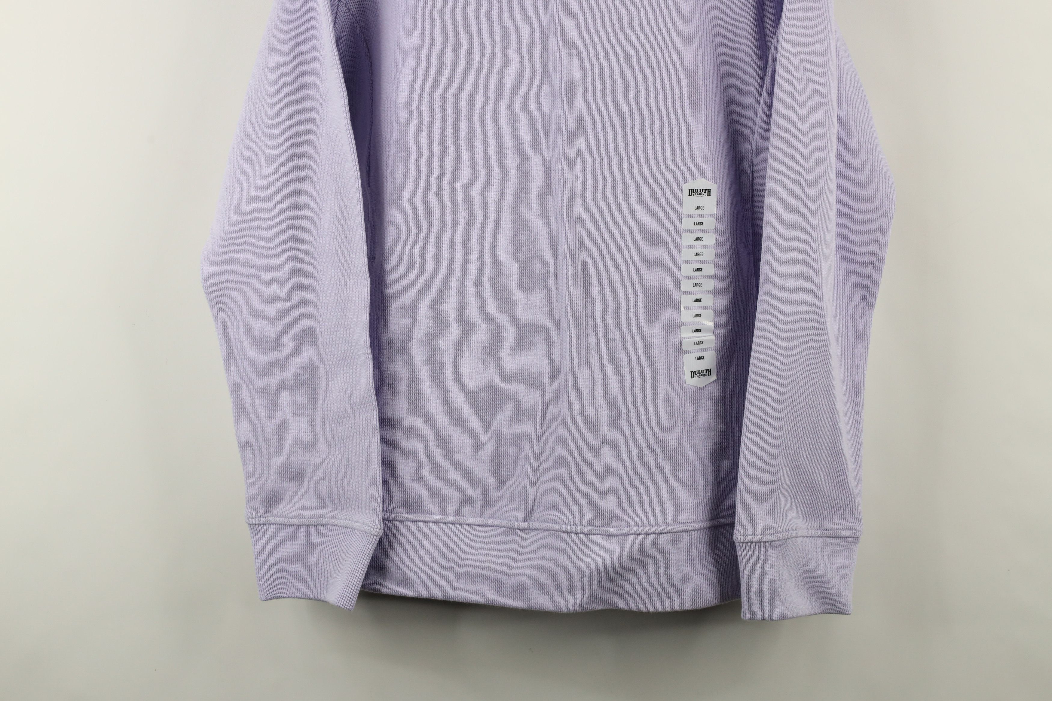 Duluth Trading Company × Vintage New Duluth Trading Co Ribbed Knit Crewneck Sweater Purple Size L / US 10 / IT 46 - 3 Thumbnail