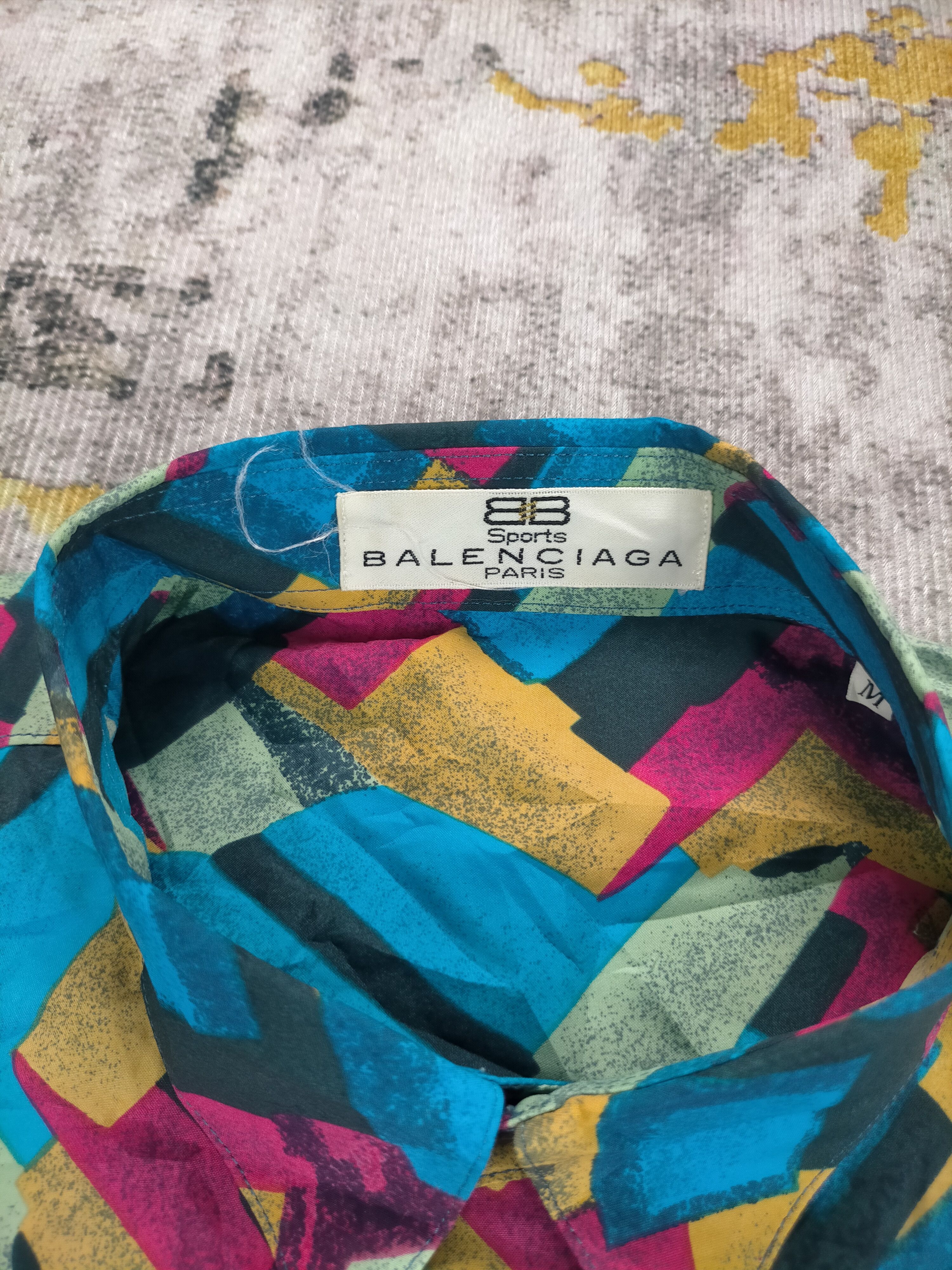 Balenciaga Rare 90s Vintage Balenciaga Silk Shirt Size US M / EU 48-50 / 2 - 3 Thumbnail