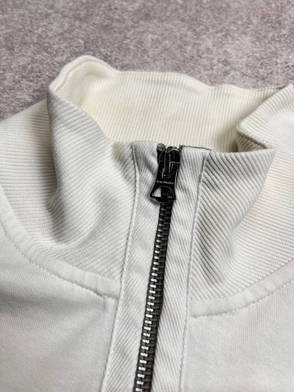 Acne Studios Acne Studios Quarter Zip White Sweater M Size US M / EU 48-50 / 2 - 3 Thumbnail