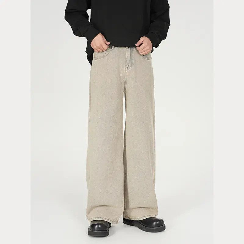 Japanese Brand Retro loose straight leg micro flared jeans Size US 32 / EU 48 - 4 Thumbnail