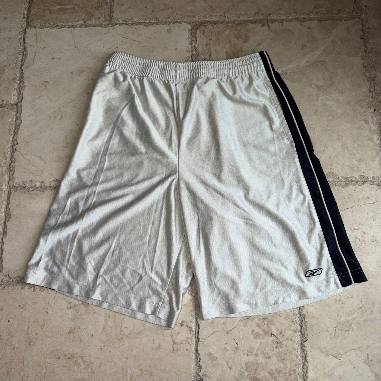 Reebok Reebok White Shimmer Dazzle Silky Hoop Shorts Mens SM Rare Size US 30 / EU 46 - 1 Thumbnail