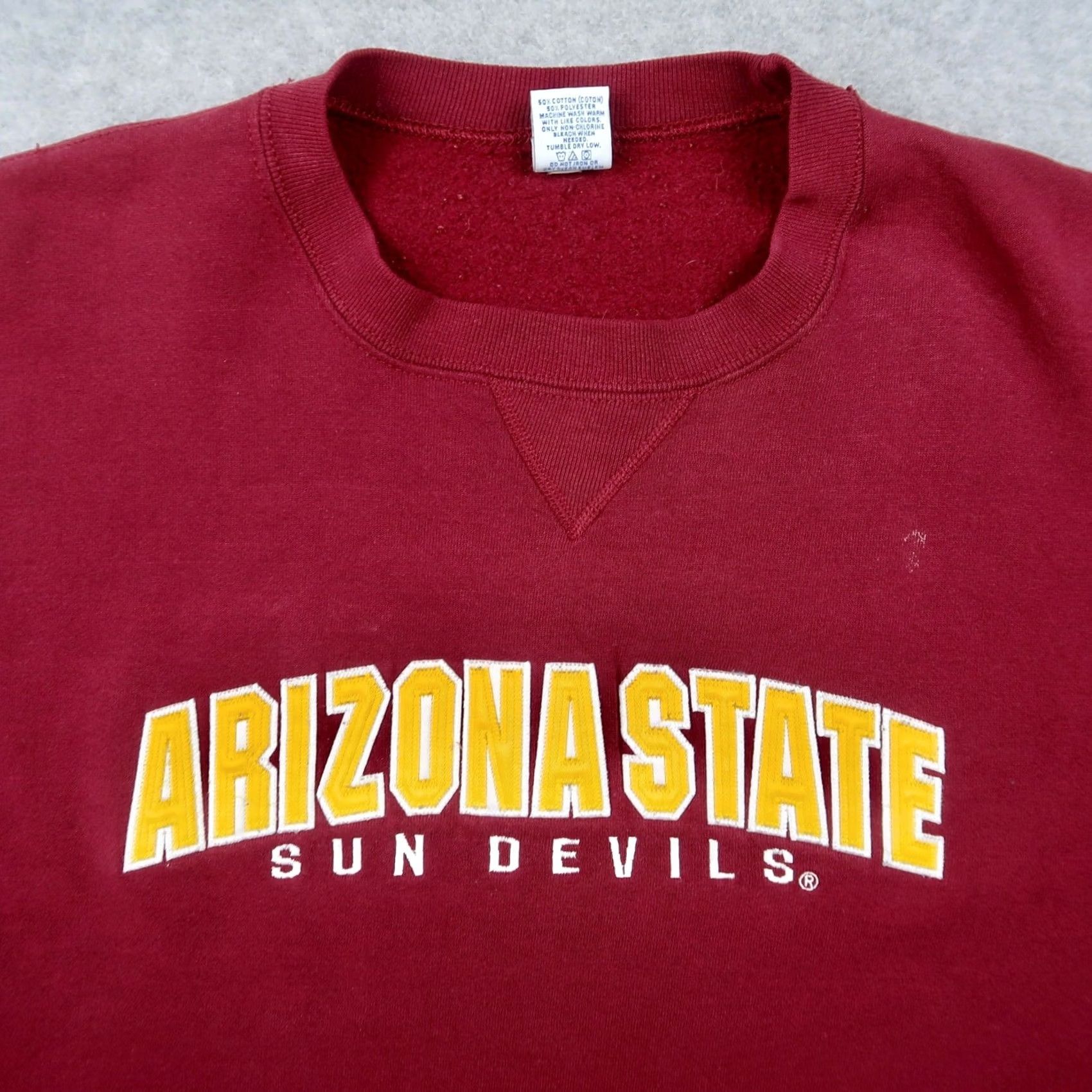Russell Athletic VTG Russell Athletic Arizona State Sun Devils Sweatshirt XL Maroon Crewneck ASU Men Red Graphic Print All Seasons Size US XL / EU 56 / 4 - 3 Thumbnail
