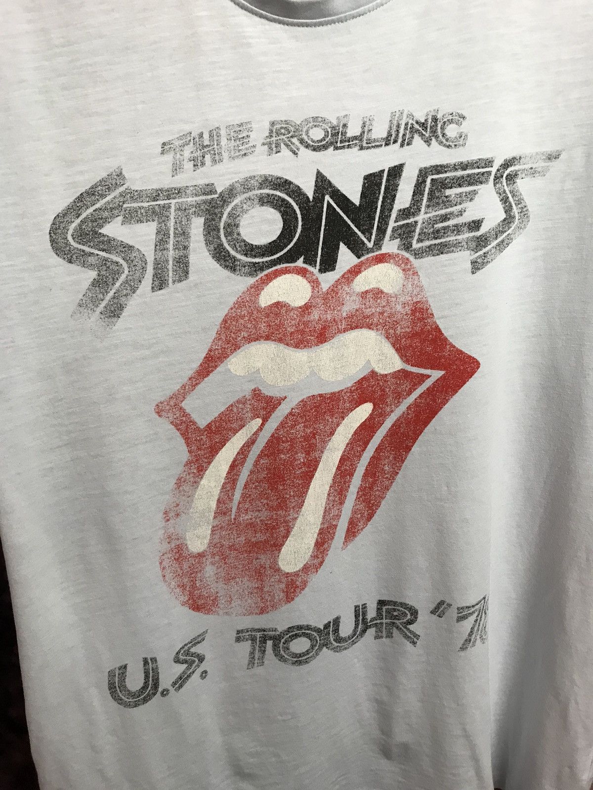 Band Tees × The Rolling Stones × Vintage Vintage The Rolling Stones band rock tee Size US L / EU 52-54 / 3 - 3 Thumbnail