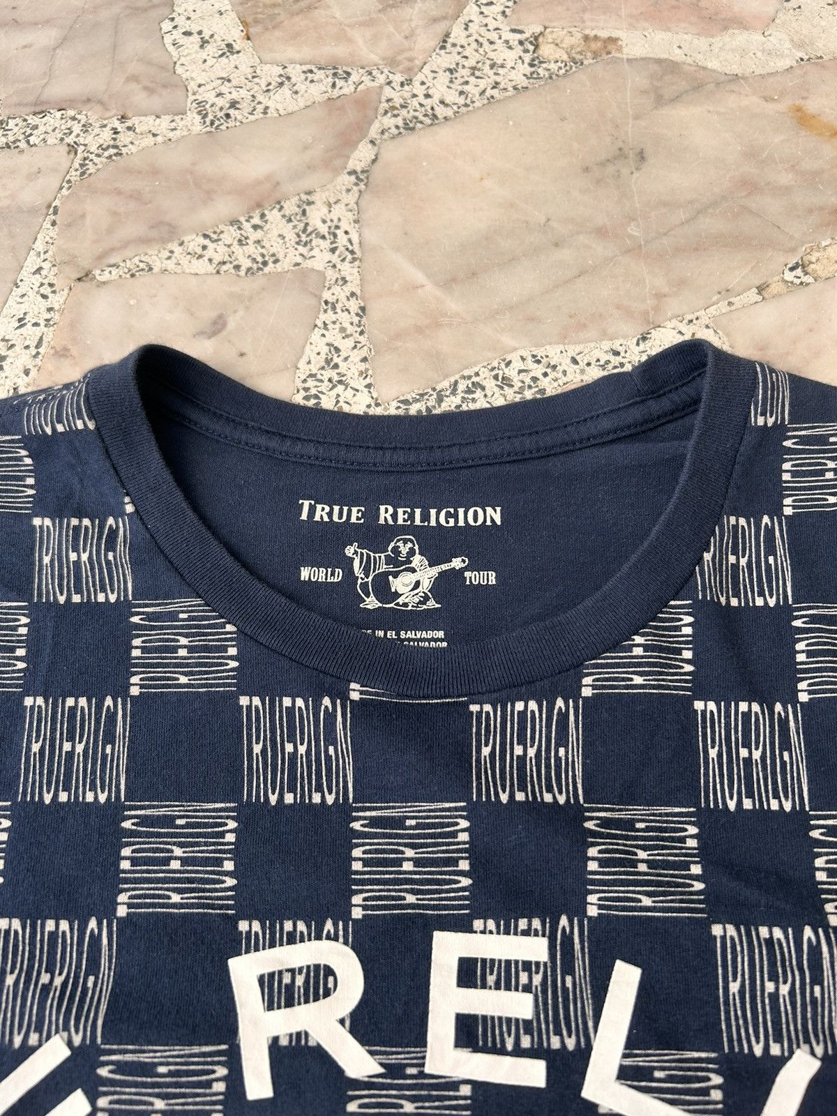 True Religion True religion monograms blue tee fronthit Size US M / EU 48-50 / 2 - 4 Thumbnail