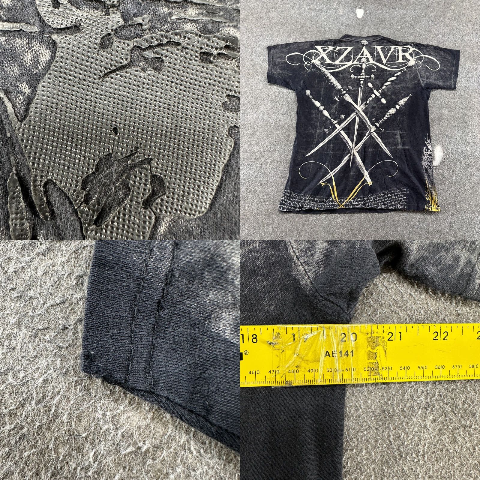 Vintage VINTAGE Buckle Shirt Men M Black Unlimited XAR Skulls Face Crypt AOP Cyber Y2K Nike Dri-FIT T-Shirt 90s Motorcycle Skull USA Mens M Black Size US M / EU 48-50 / 2 - 9 Thumbnail