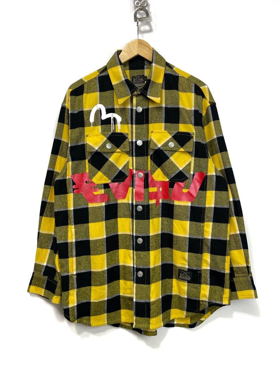 Evisu Evisu x Sfera Ebbasta Oversized Check Shirt – Size M Size US M / EU 48-50 / 2 - 1 Thumbnail
