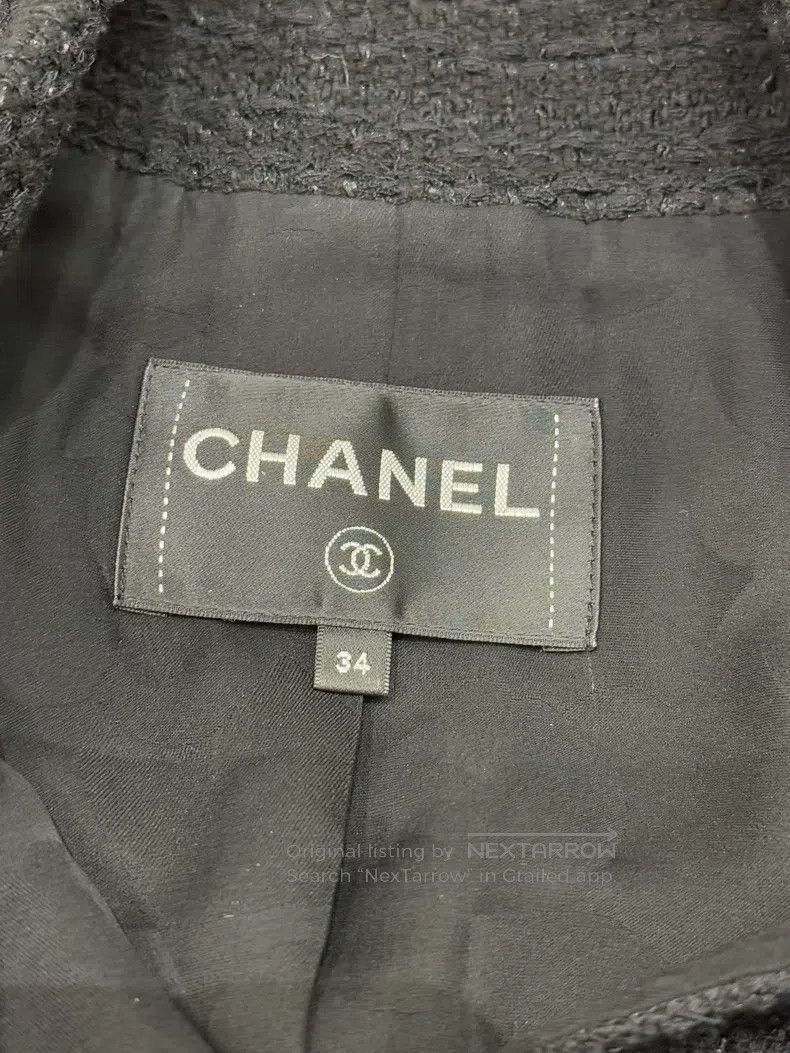 Chanel Chanel Tweeded coat with streamers Size XXS / US 00 / IT 34 - 5 Thumbnail