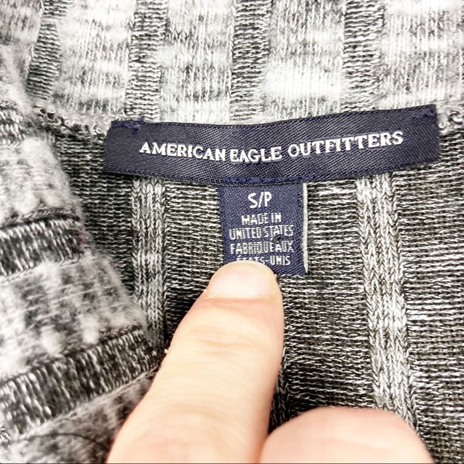 American Eagle Outfitters American Eagle Gray Ribbed Turtleneck Sweater Sz S Size US S / EU 44-46 / 1 - 2 Thumbnail