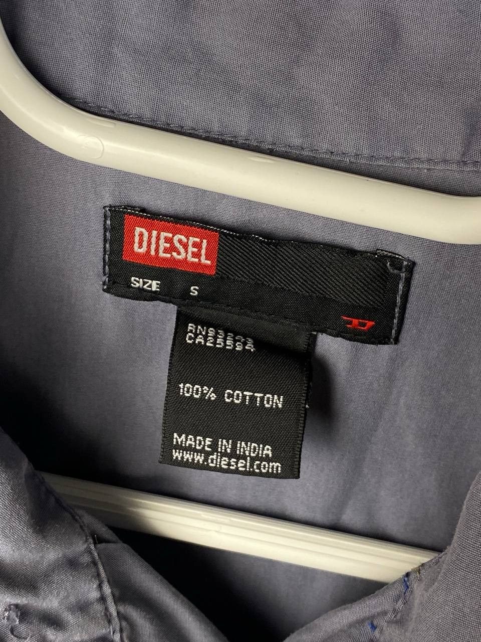 Diesel Vintage Diesel Embroidered Lines 00s Short Sleeve Shirt Size US S / EU 44-46 / 1 - 9 Thumbnail