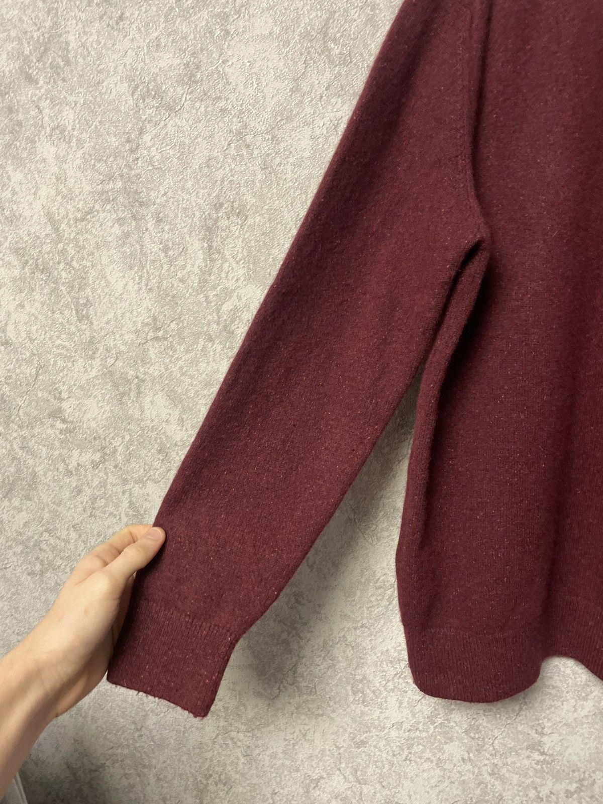 Barbour Vintage Barbour Burgundy Wool Sweater Crewneck Size US M / EU 48-50 / 2 - 16 Thumbnail
