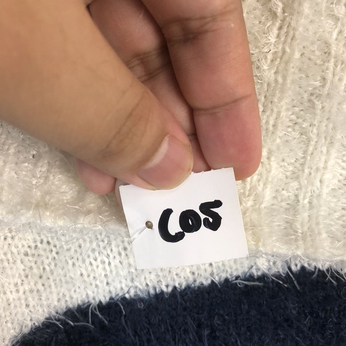 Homespun Knitwear × Japanese Brand × OVER THE STRiPES DLL Leah Matin BlueStripe Turtle Neck Knitwear #C041 Size M / US 6-8 / IT 42-44 - 9 Thumbnail
