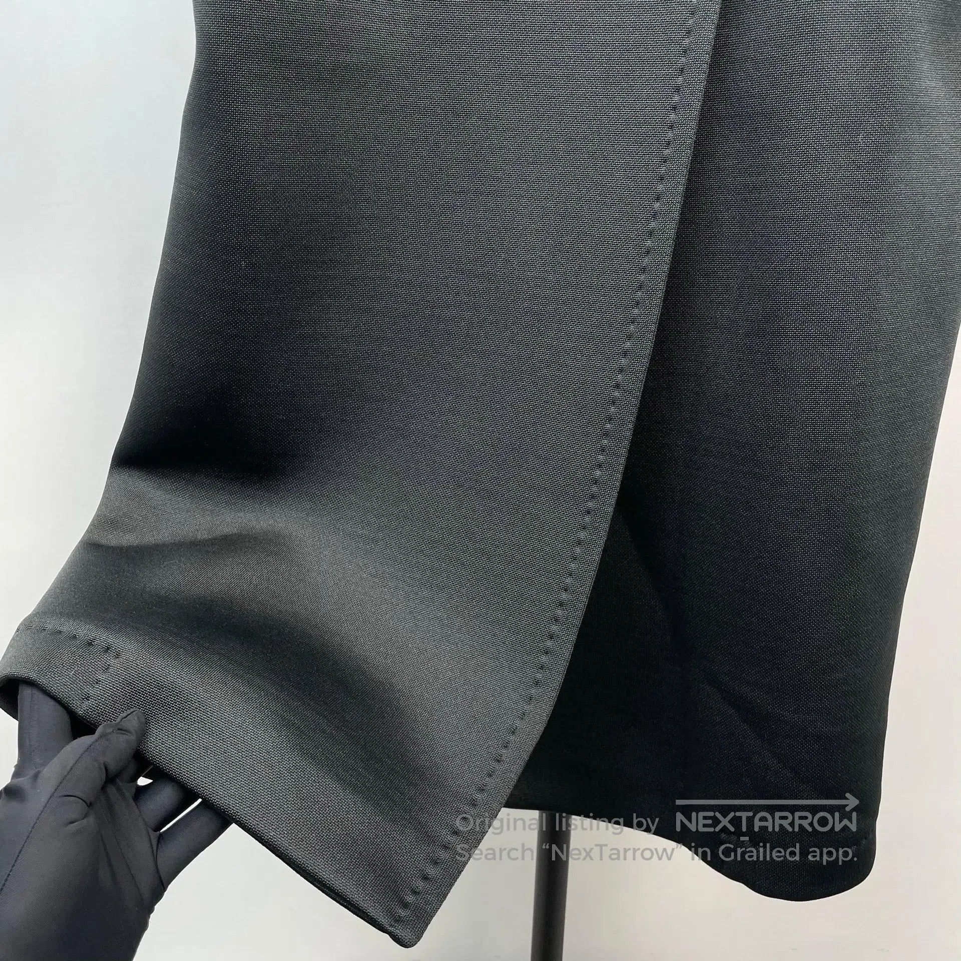 Max Mara Max Mara Black double-breasted long trench coat with lapel Size 4XL / US 24-26 - 9 Thumbnail