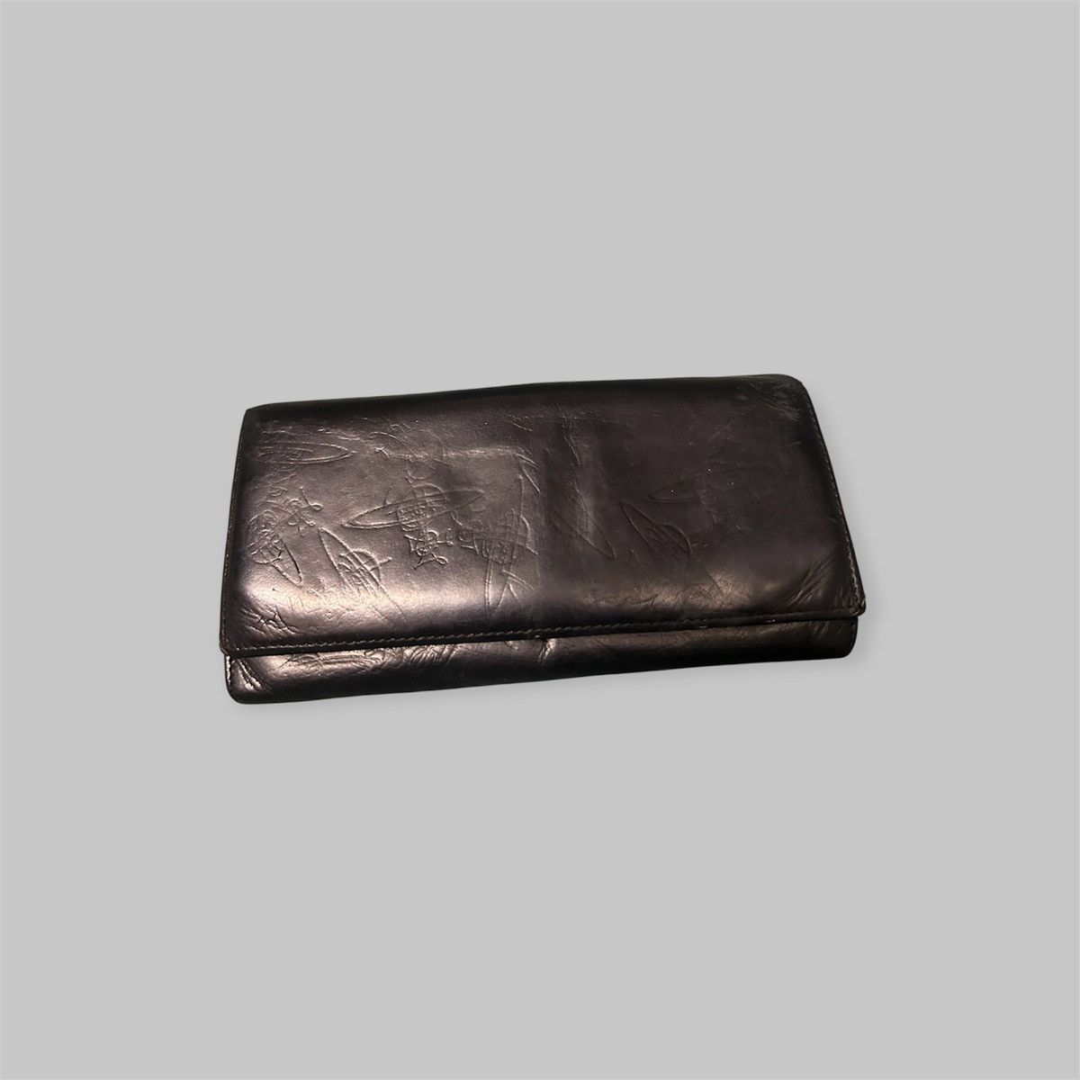 Vivienne Westwood London Orb Stamp Leather Black Long Wallet Size ONE SIZE - 5 Thumbnail