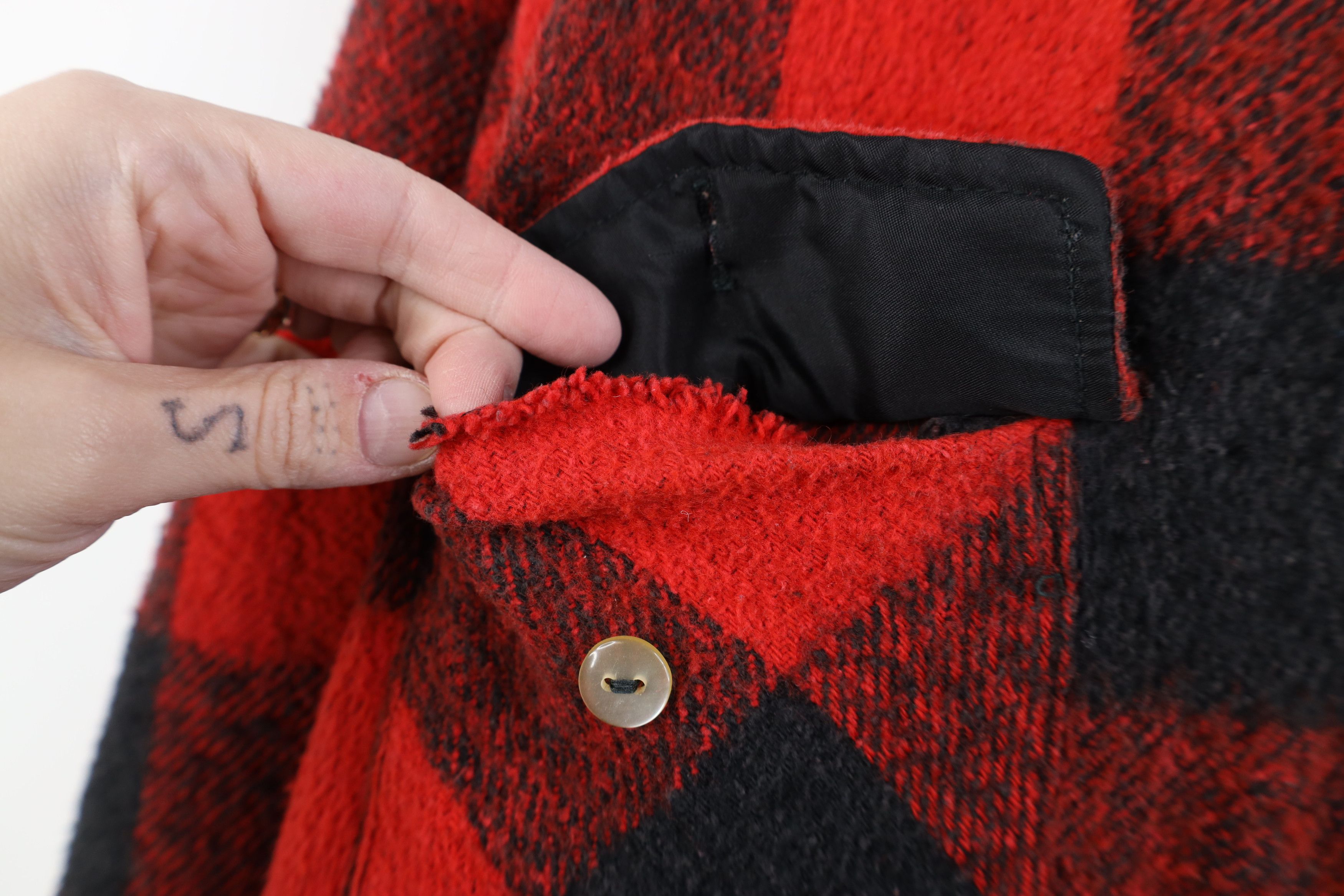 Vintage Vintage 50s 60s Streetwear Flannel Shirt Jacket Jac Plaid Size US L / EU 52-54 / 3 - 4 Thumbnail