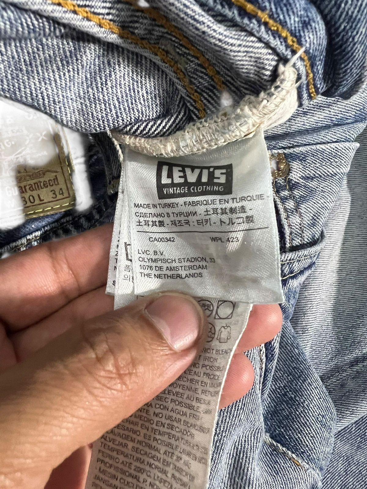 Levi's LVC Levi’s 501z xx Big E Distress Faded Selvedge Jean Size US 30 / EU 46 - 21 Thumbnail