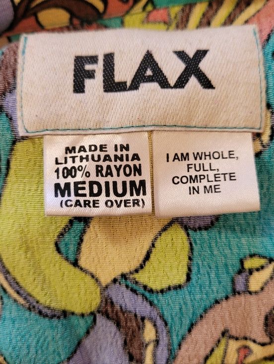 Other Flax Retro Print Oversized Casual Button Down Shirt - M Size US M / EU 48-50 / 2 - 7 Thumbnail