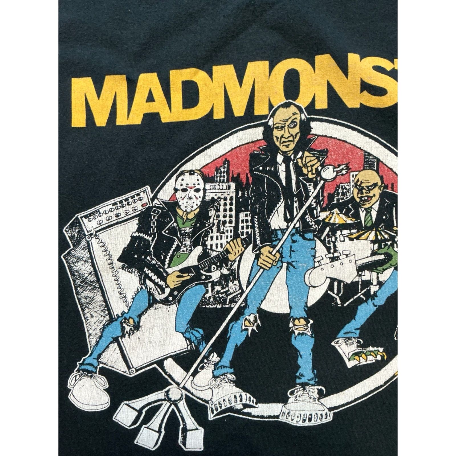 Vintage Mad Monster Party Rock Band Musical Horror Comedy Black Graphic S/S T-Shirt L Mens Size L Size US L / EU 52-54 / 3 - 6 Thumbnail