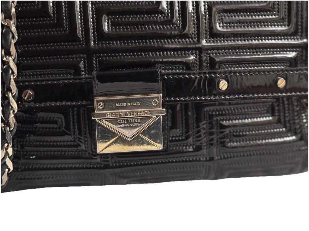 Versace Gianni Versace Couture Quilted Patent Leather Shoulder Bag Size ONE SIZE - 4 Thumbnail