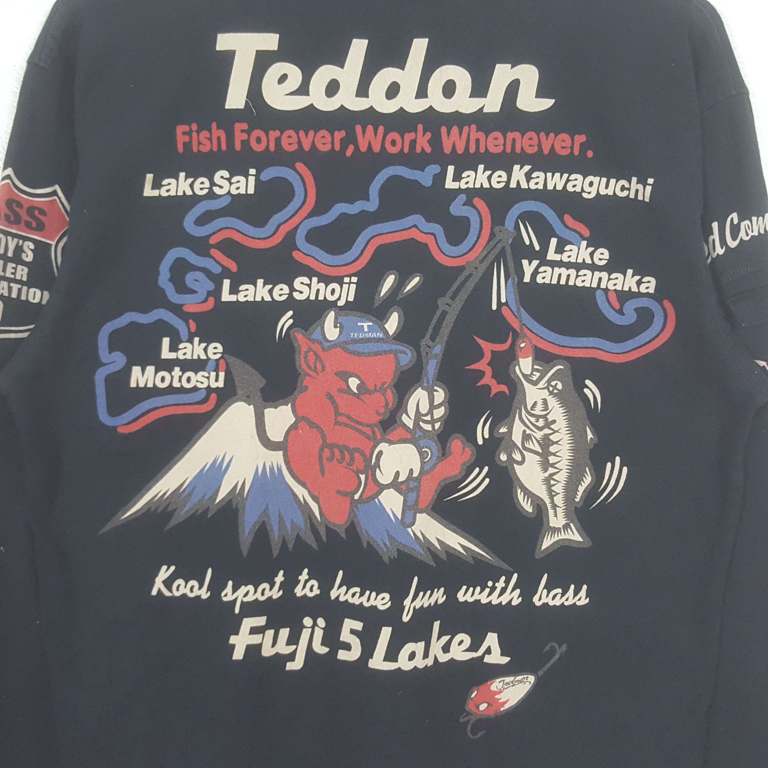 Vintage Vintage Ted Company Fuji 5 Lakes Fishing Art Tshirt C319N58 Size US M / EU 48-50 / 2 - 2 Thumbnail
