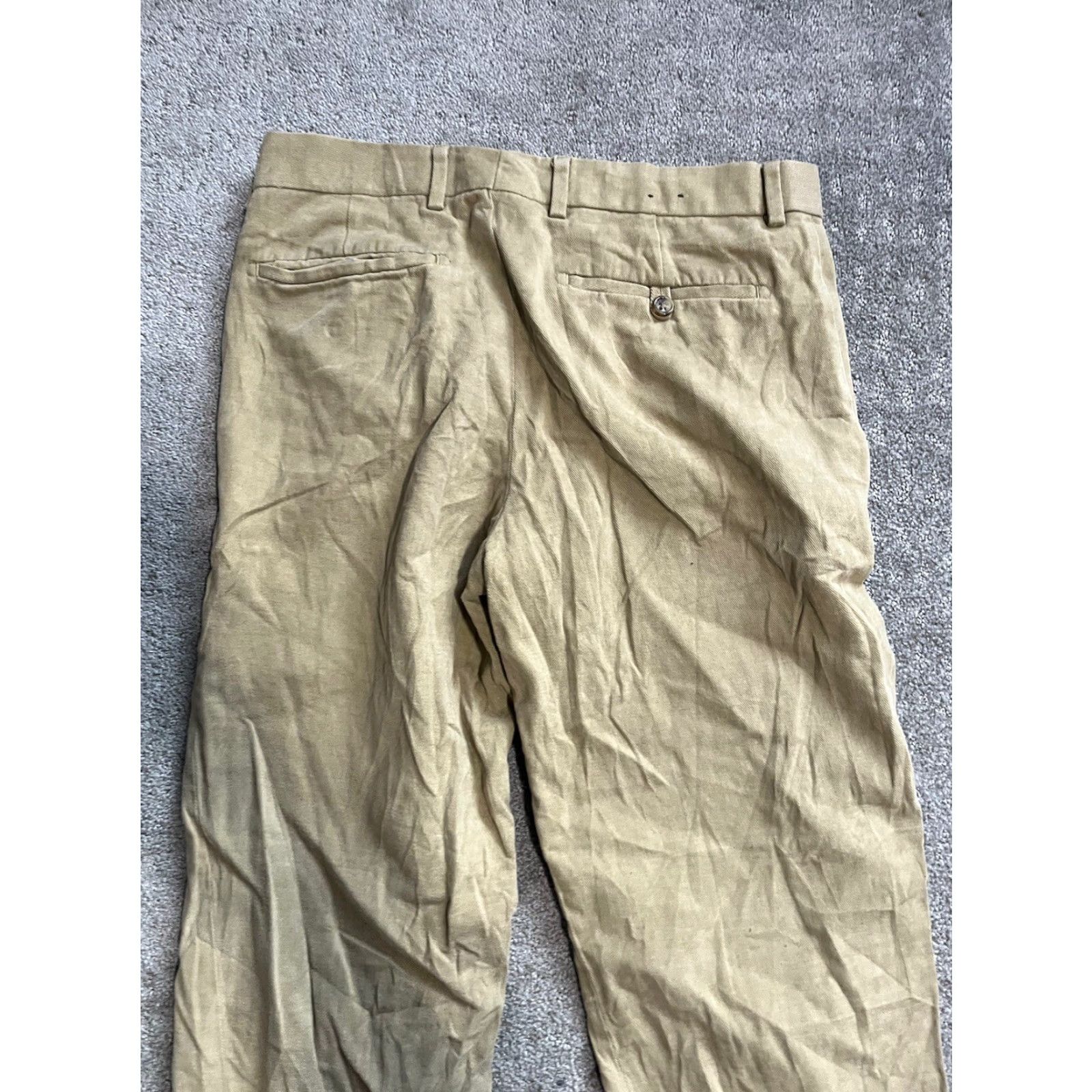 Banana Republic VINTAGE Banana Republic Pants Mens Flat Front 32x34 Khaki Y2K Fit Size US 32 / EU 48 - 4 Thumbnail