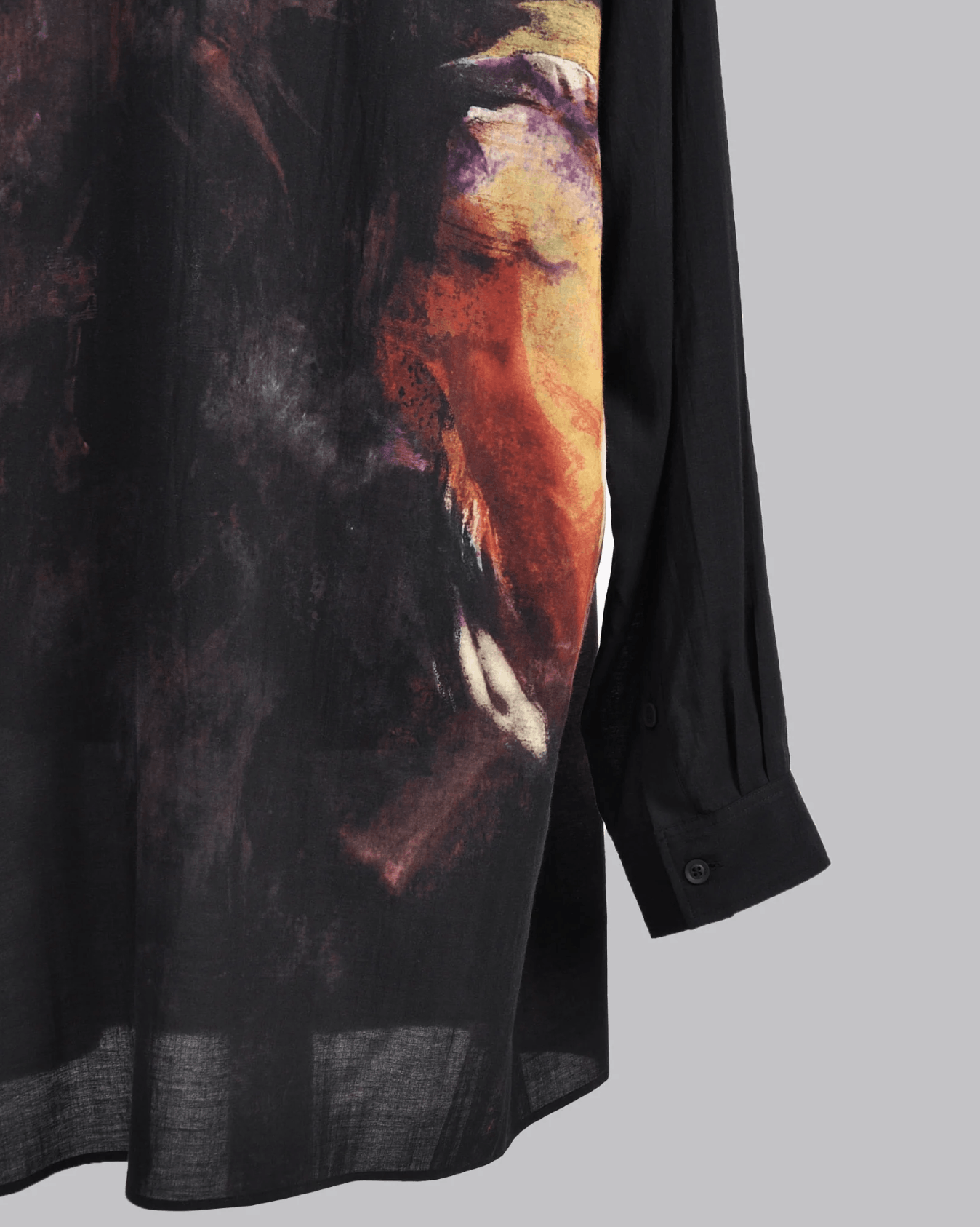 Yohji Yamamoto Yohji Yamamoto Pour Homme - Printed side gusset Blouse Size US L / EU 52-54 / 3 - 9 Thumbnail