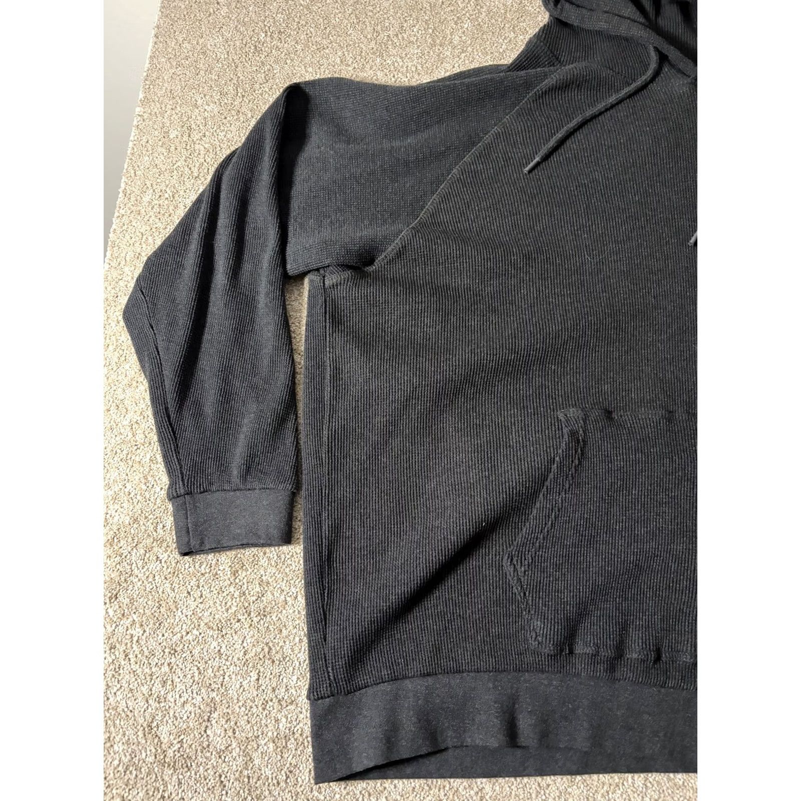 Realtree Realtree Hoodie Mens L Gray Thermal Knit Pullover Kangaroo Sweatshirt Logo Size US L / EU 52-54 / 3 - 2 Thumbnail
