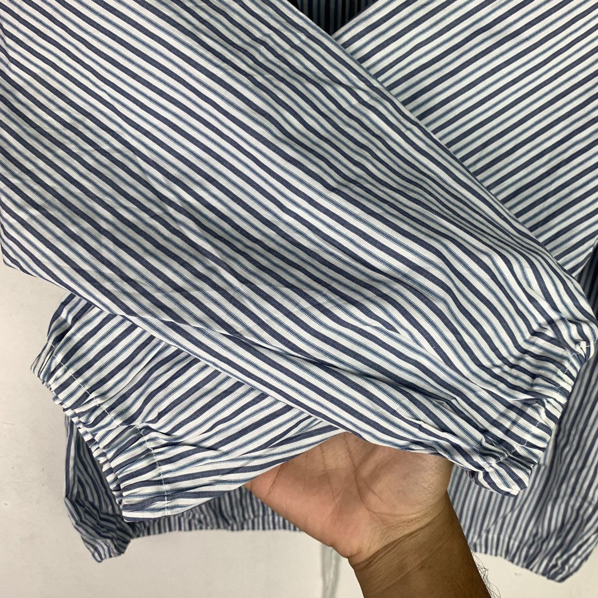 Japanese Brand Striped Full zipper Jacket with Hood Size US M / EU 48-50 / 2 - 7 Thumbnail