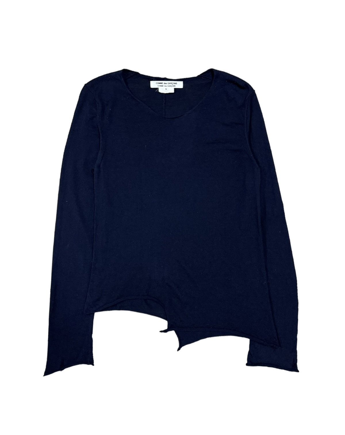 Comme des Garcons × Comme des Garcons Homme Plus Comme Des Garçons Knitwear Wool Jumper Asymmetric Shirt Size US S / EU 44-46 / 1 - 1 Thumbnail