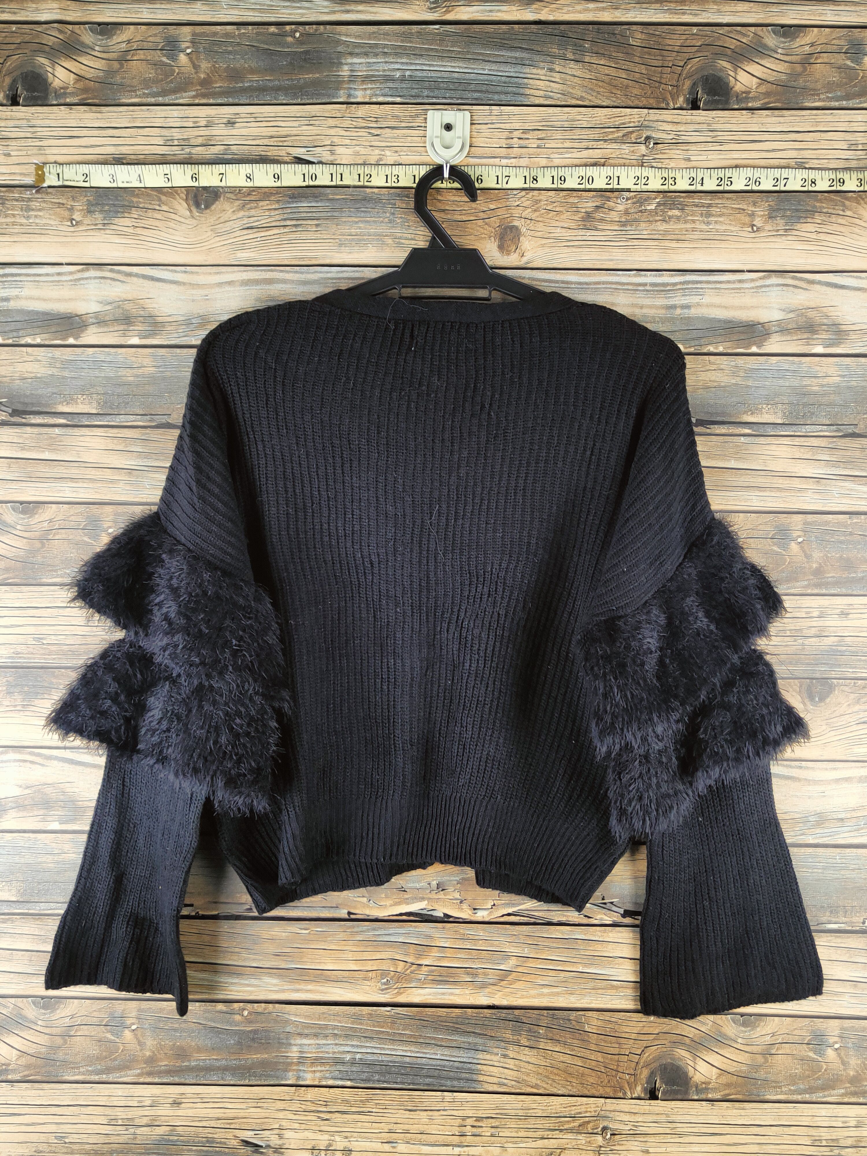 Ciaopanic DL Ciaopanic Black Knitwear Cardigan #46-947 Size S / US 4 / IT 40 - 7 Thumbnail