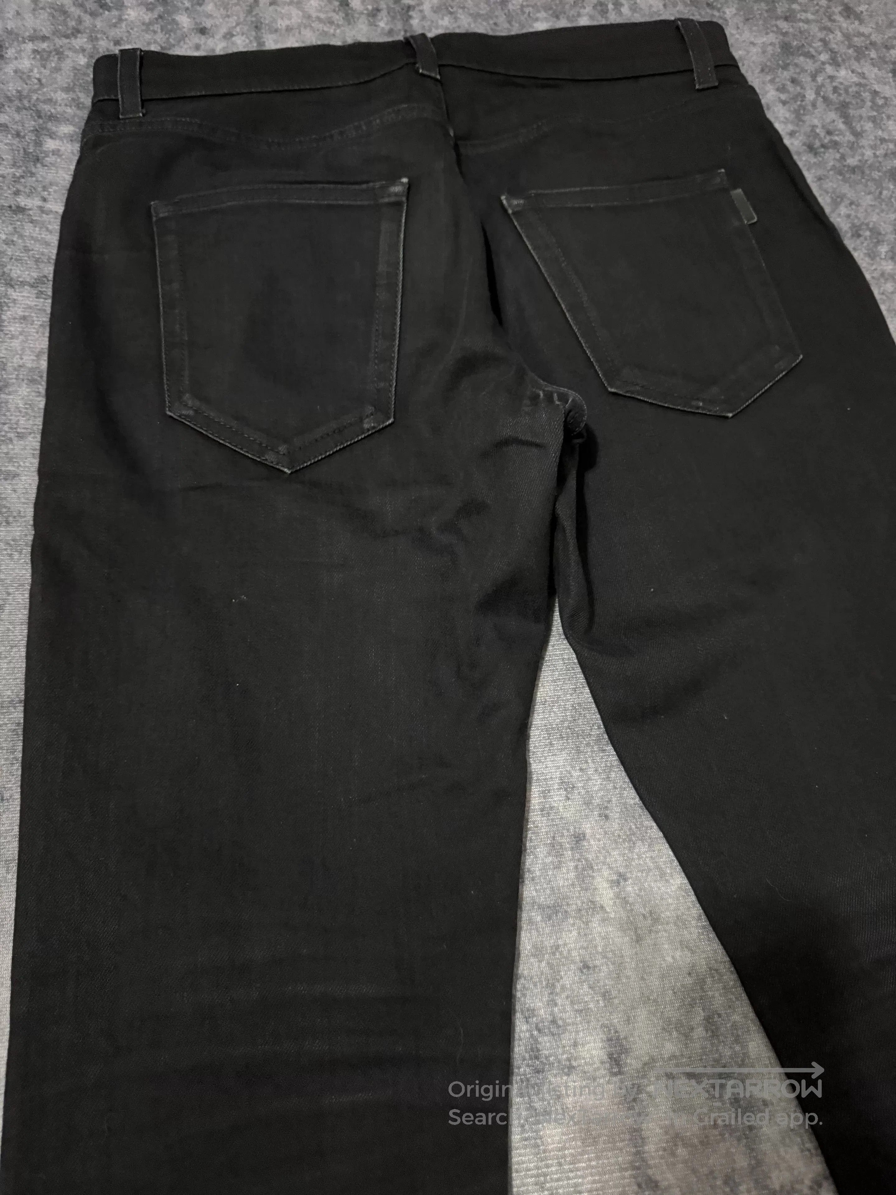 Saint Laurent Paris Saint Laurent Black Distressed Jeans. Size US 30 / EU 46 - 4 Thumbnail