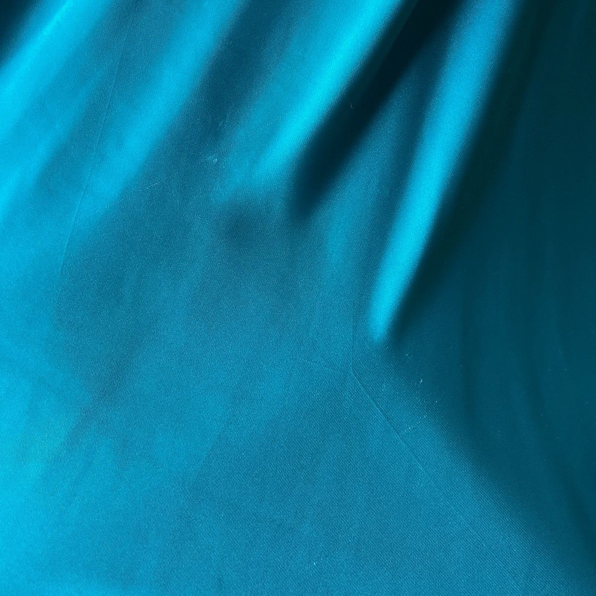 Vintage Vintage Jonquil Teal Satin Slip Gown (M–L) Size L / US 10 / IT 46 - 16 Thumbnail