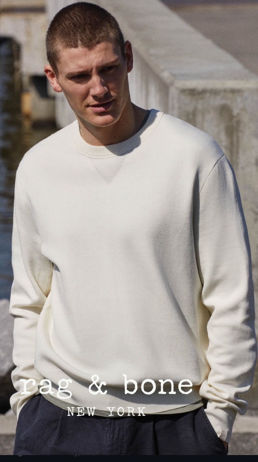 Rag & Bone Laser Etched collar Rag & Bone sweatshirt $295 retail Size US L / EU 52-54 / 3 - 1 Thumbnail