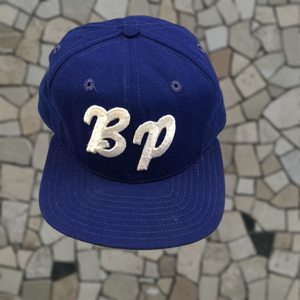 New Era Vintage New Era BP Hat Snap Back Mens Medium Large Baseball Cap Made USA 90s Size ONE SIZE - 1 Thumbnail