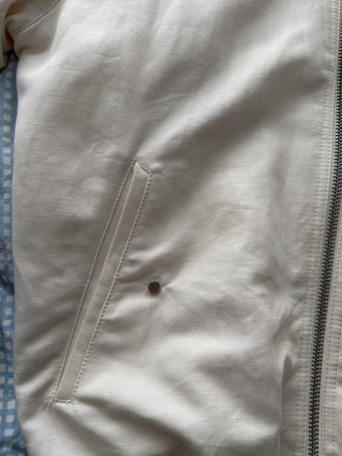 Zara Zara Double-Zip White Light Jacket Size US M / EU 48-50 / 2 - 5 Thumbnail