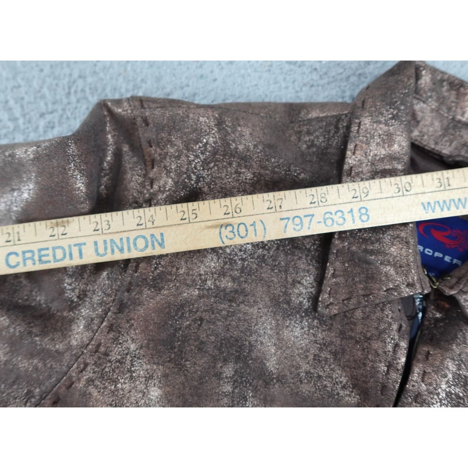 Roper Roper Leather Jacket Womens XL Brown Hook Front Western Shirt Jacket Casual Size XL / US 12-14 / IT 48-50 - 7 Thumbnail