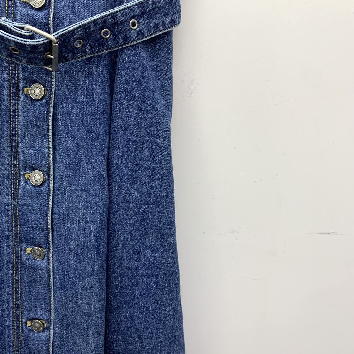 Dior Dior 22 Cruise Couture Navy Blue Single Breasted Denim Dress Size XS / US 0-2 / IT 36-38 - 4 Thumbnail