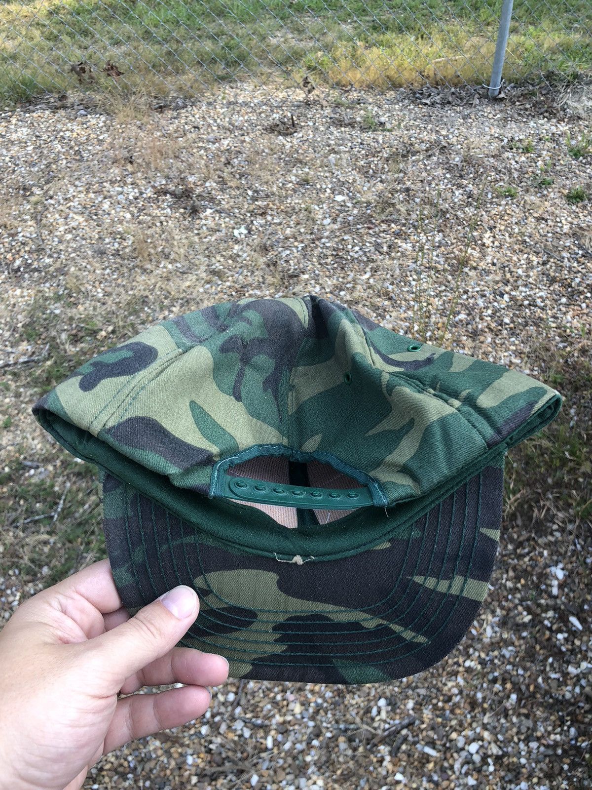 Vintage Vintage Levi Garrett Hat Cap Snap Back Camo Camouflage Patch Size ONE SIZE - 10 Thumbnail
